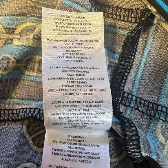 Michael Kors Black & Gold Chain Design Dress- Size M - Picture 7 of 8